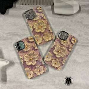 قاب گل یخی محافظ لنز شاین case flower ice