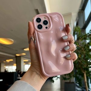 قاب صورتی موج دارCase Pink wavy