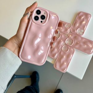 قاب صورتی موج دارCase Pink wavy